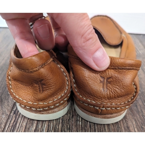 Frye Brown Soft Leather Loafer Slip On Shoes Size 5.5 - Picture 7 of 10